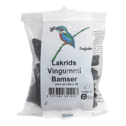 Lakrids vingummi bamser - glutenfri og økologisk