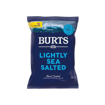 Burts Lightly Sea Salted Chips, 40 g - OBS bedst før 4/11-24