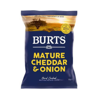 Burts Mature Cheddar and Onion Chips,150 g