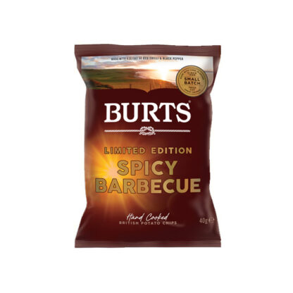 Burts Spicy Barbecue Chips, 40 g - OBS bedst før 19.11.24