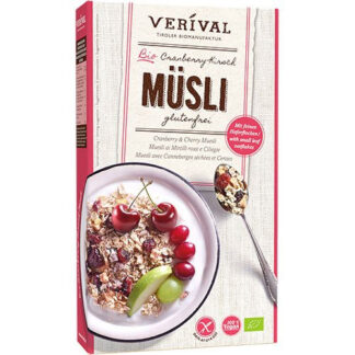 Müsli med tranebær og kirsebær, øko