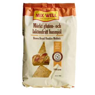 Gluten- og laktosefri mørk basismel - Mix Well