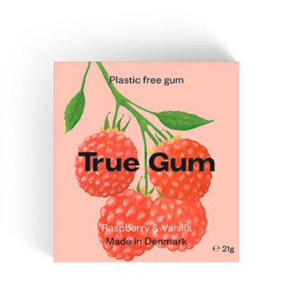 True Gum Hindbær og Vanille