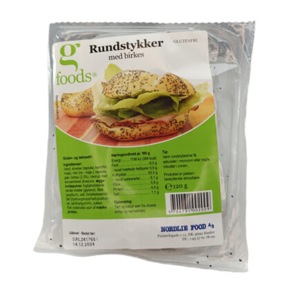 Glutenfri og laktosefri rundstykker med birkes