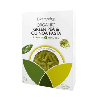 Glutenfri pastafusilli af grønne ærter og quinoa, øko