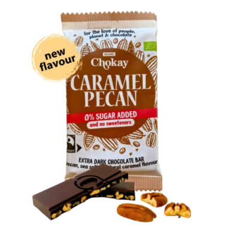 Caramel Pecan Extra Dark 65% chokoladebar økologisk fair trade