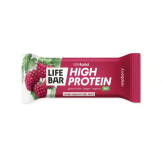 Lifebar Proteinbar hindbær, øko og glutenfri