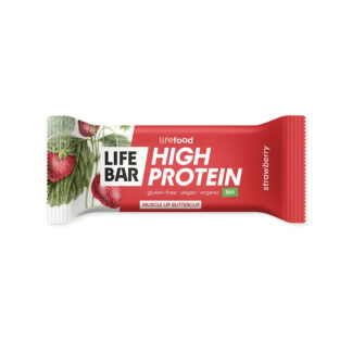 Lifebar Proteinbar jordbær, øko og glutenfri